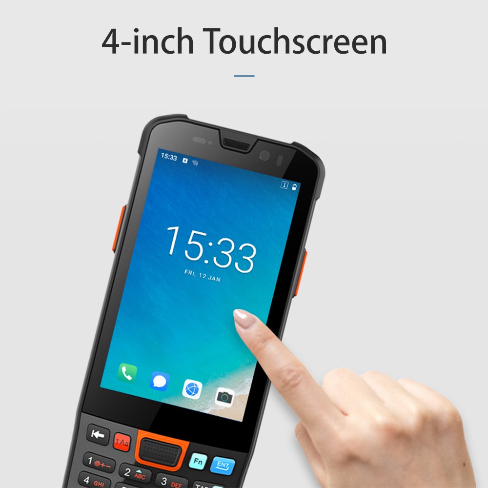 Android 11.0 Barcode Scanner Handheld PDA Terminal with 1D/2D/QR Code Scanning Module. 