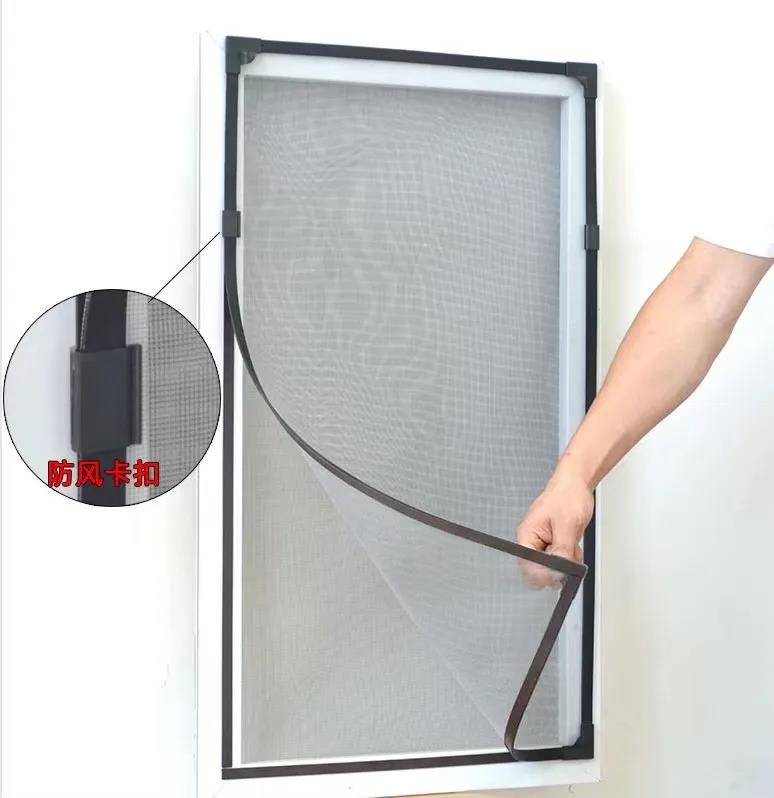 New magnetic mosquito net for window screen mesh custom magnet ventilated tulle curtains adjustable and easy to install. 