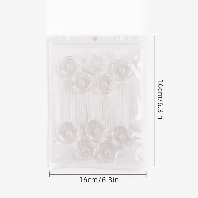 (New)5Pc Baby afety Lock Tranparent Cabinet Drawer Lock Baby afety Home Child Protection Anti-pinch Refrigerator Lock Buckle