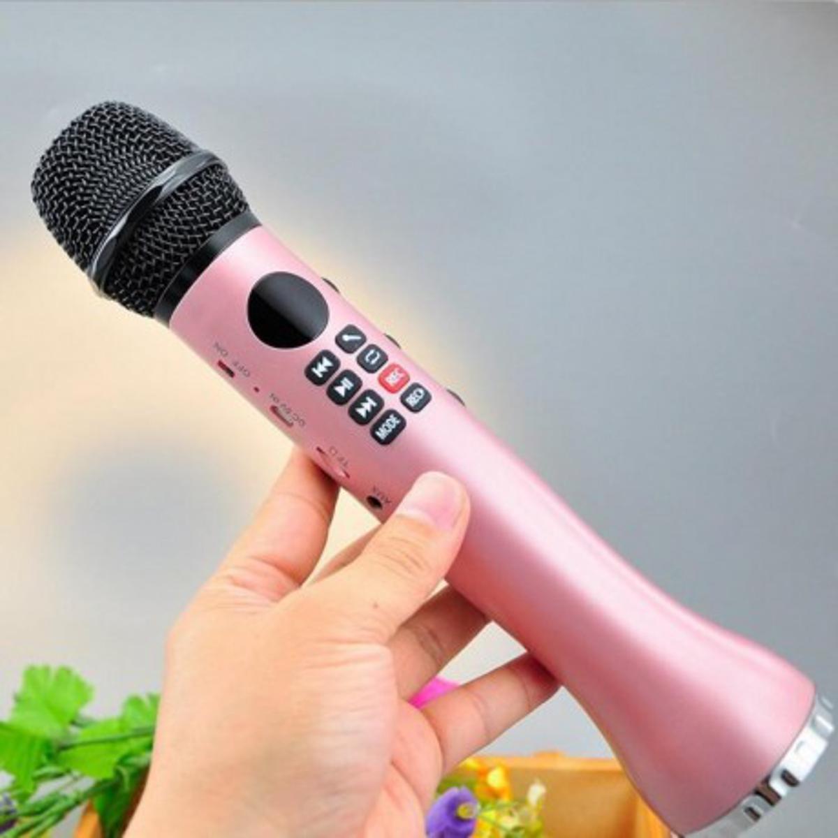 Brand MS-L598 Wireless handheld Microphone bluetooth Dynamic Microphone With Loudspeaker Recorder MP3player KTV for Android iOS PC. 