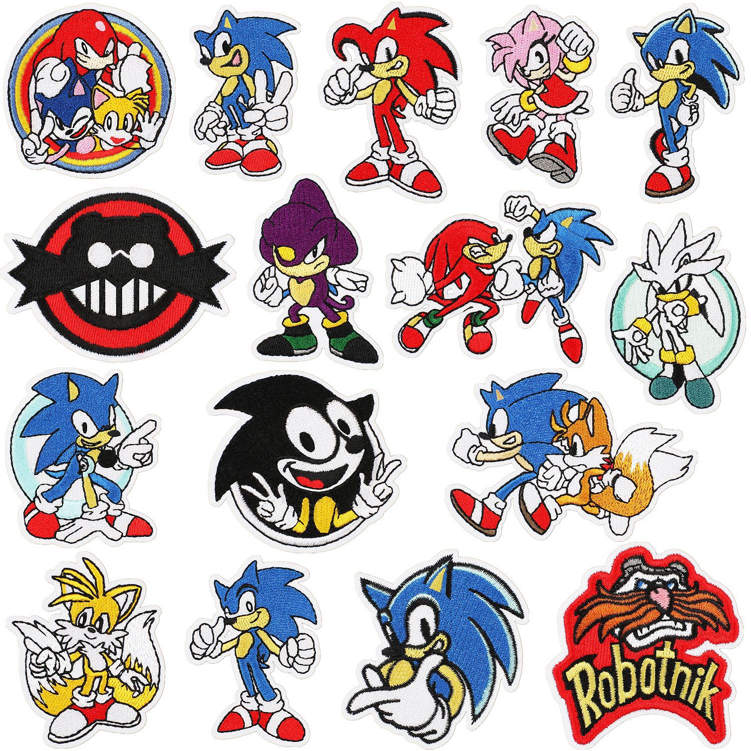 Xiaotian Cartoon Hedgehog Anime Computer Cloth Game Character Embroidery Zhangzi Patch Paste