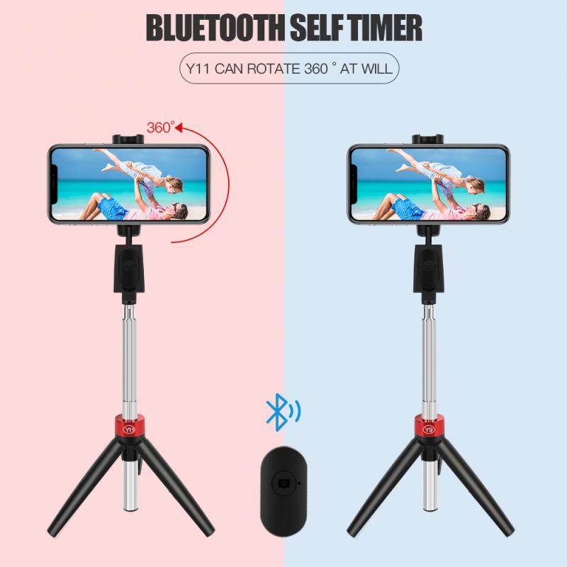 Bluetooth Selfie Stick Tripod 360° Rotation Mini Extendable Selfie