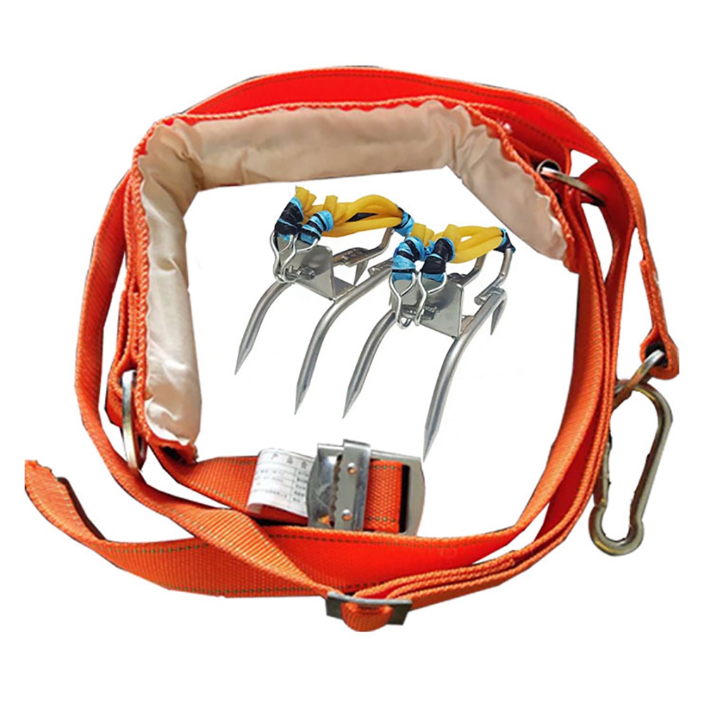 Tree Climbing Spikes with Harness Belt for Climbing Trees Sports