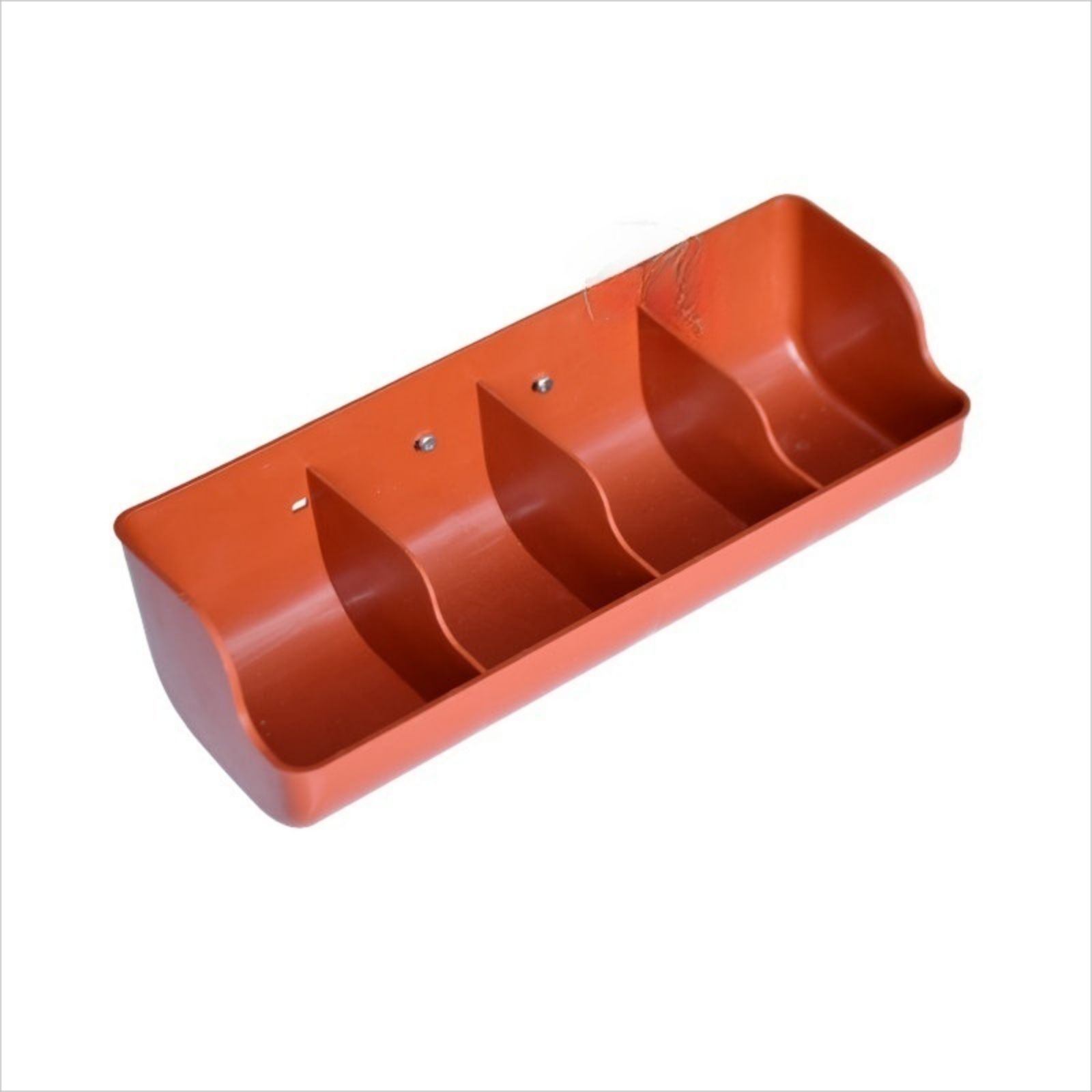 GC Pig Feed Trough, Wall Mounted Pig Feeder, 4 Grids Drinking Trough, 0-40 Centigrade Temperature Range Water Bowl, Farm Supply For Poultry, Livestock
