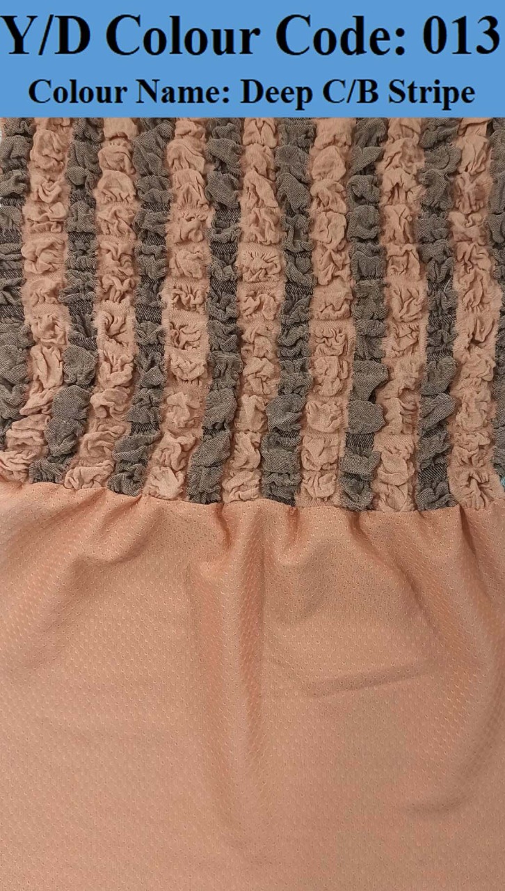 Deep C/B Stripe Turkey Stretchable Sofa Cover for Regular Sofa. 