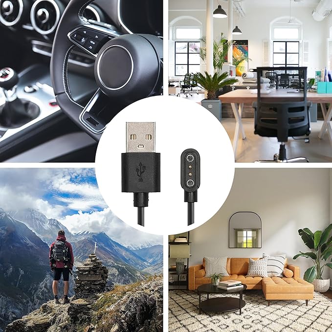 CMF by Nothing Watch Pro BT Smartwatch Charging Cable Magnetic USB Dock for Fast and Secure Charging. 
