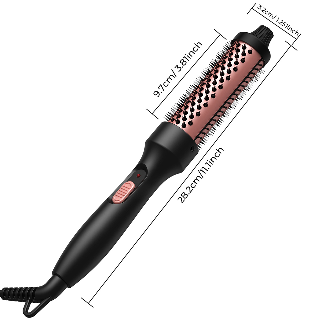 Wavy Talk Thermal Brush Double PTC Heaters Automatic Recognition And Switching Display Curling Irons. 