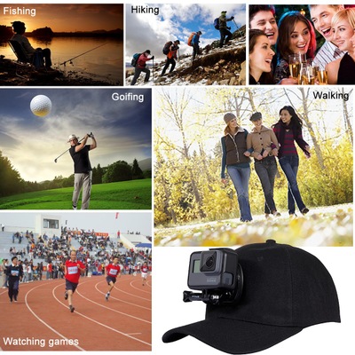 Gopro Hero için ayarlanabilir tuval güneş şapkası kap 12 11 10 9 8 SJCAM SJ7000 SJ6000 M20 Eken H9R Pro Yi 4K spor eylem kamera. 