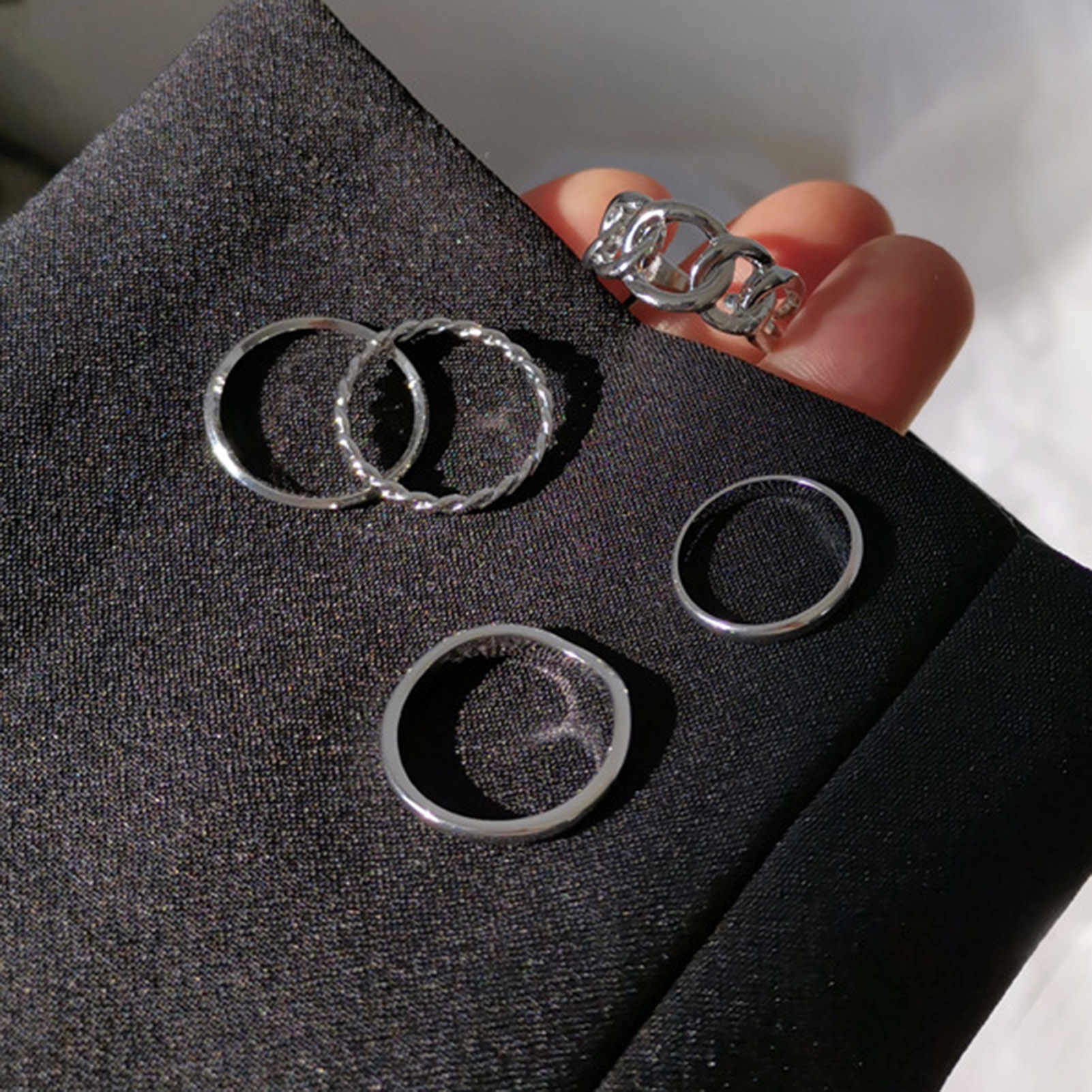 Joint Ring Set Anti-oxidation Stkable Knuckle Rings Set. 