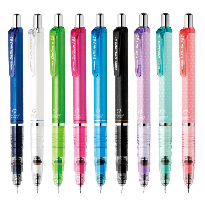 1PCS Zebra Ma85 DelGuard Mechanical Pencil 0.5mm 0.3mm 0.7mm Unbreakable Multi Colored Pencils With Eraser For School Supplier Amour zii. 