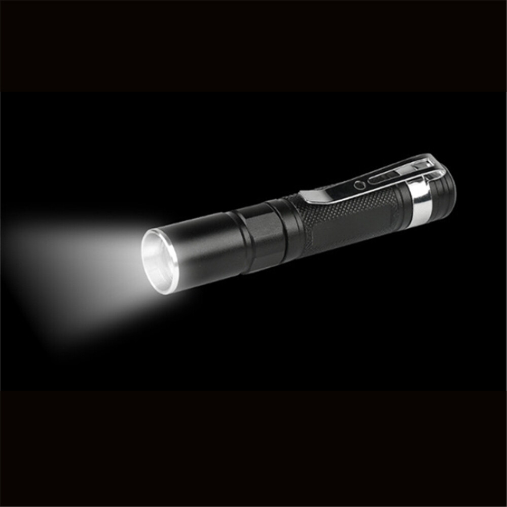 Portable Mini Penlight CREE Q5 LED Zoomable Flashlight Waterproof Torch Pocket Light for Travel Camping. 