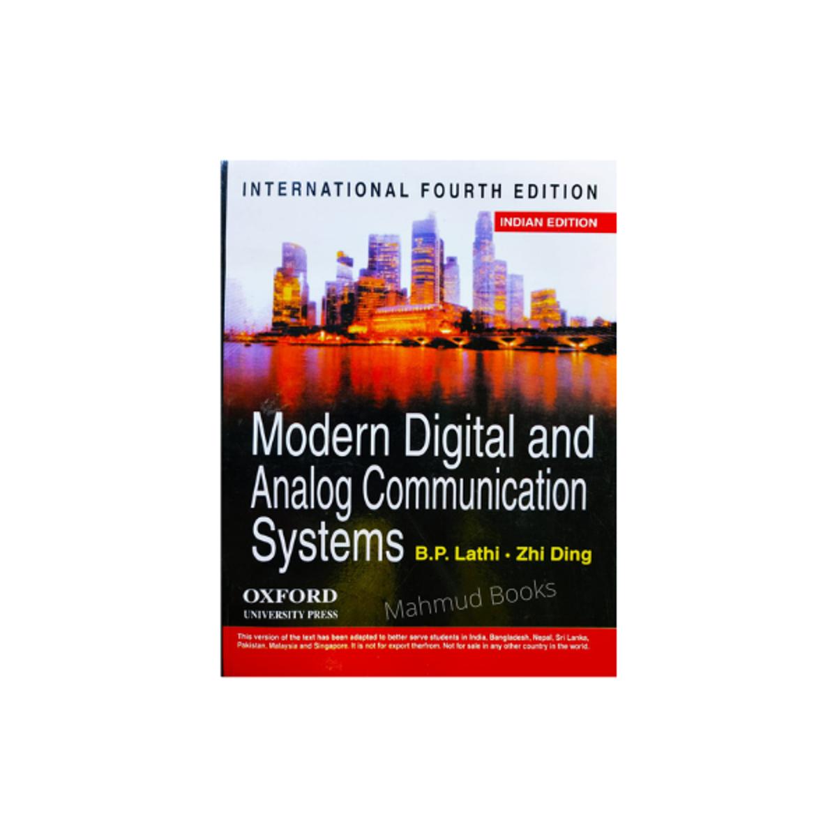 Modern Digital & Analog Communication Systems by B.P. Lathi & Zhi Ding