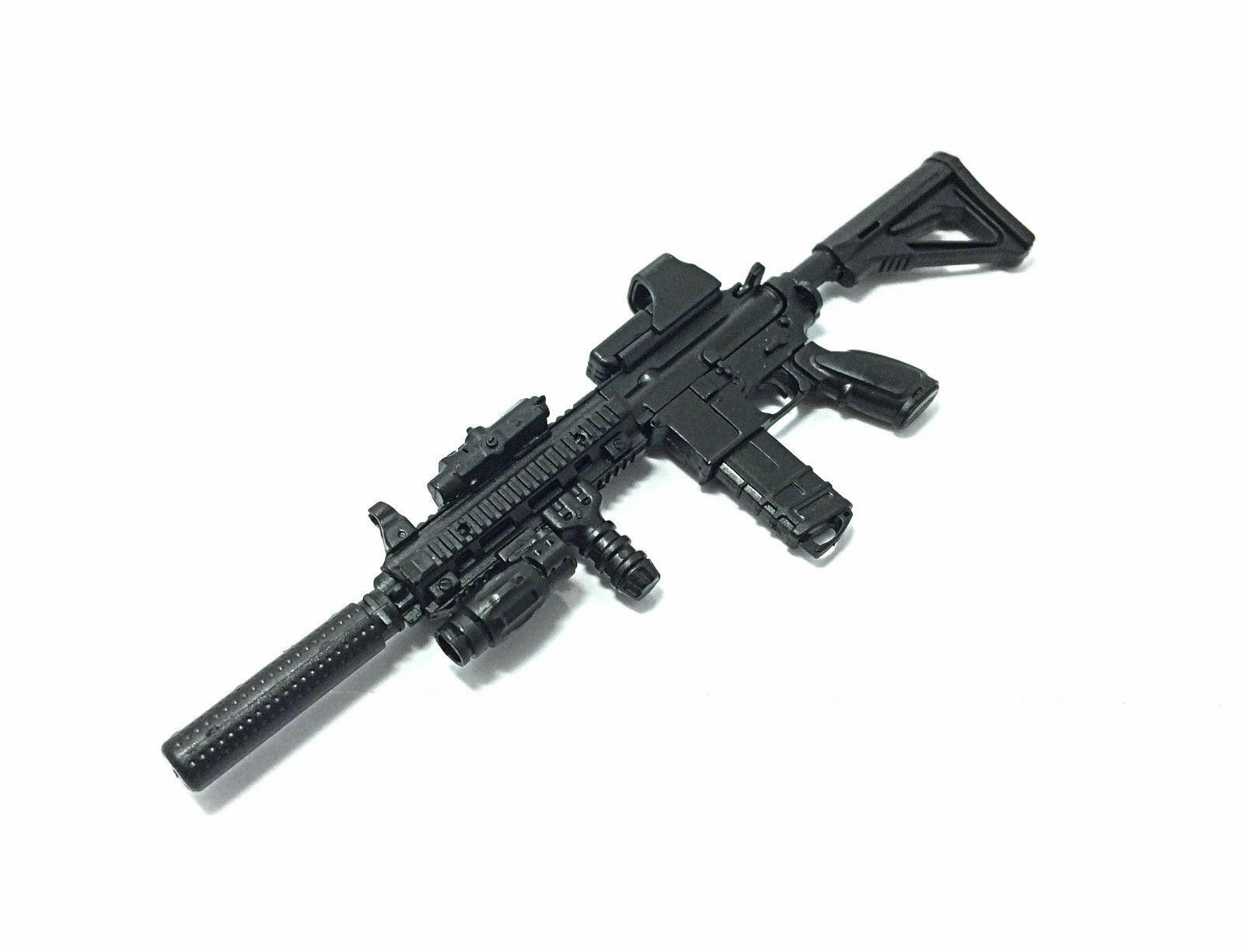 MoupBoi 1:6 PUBG M416 HK416 Rifle Assembly Gun Model Assembling Puzzles Building Bricks For Action Figure. 