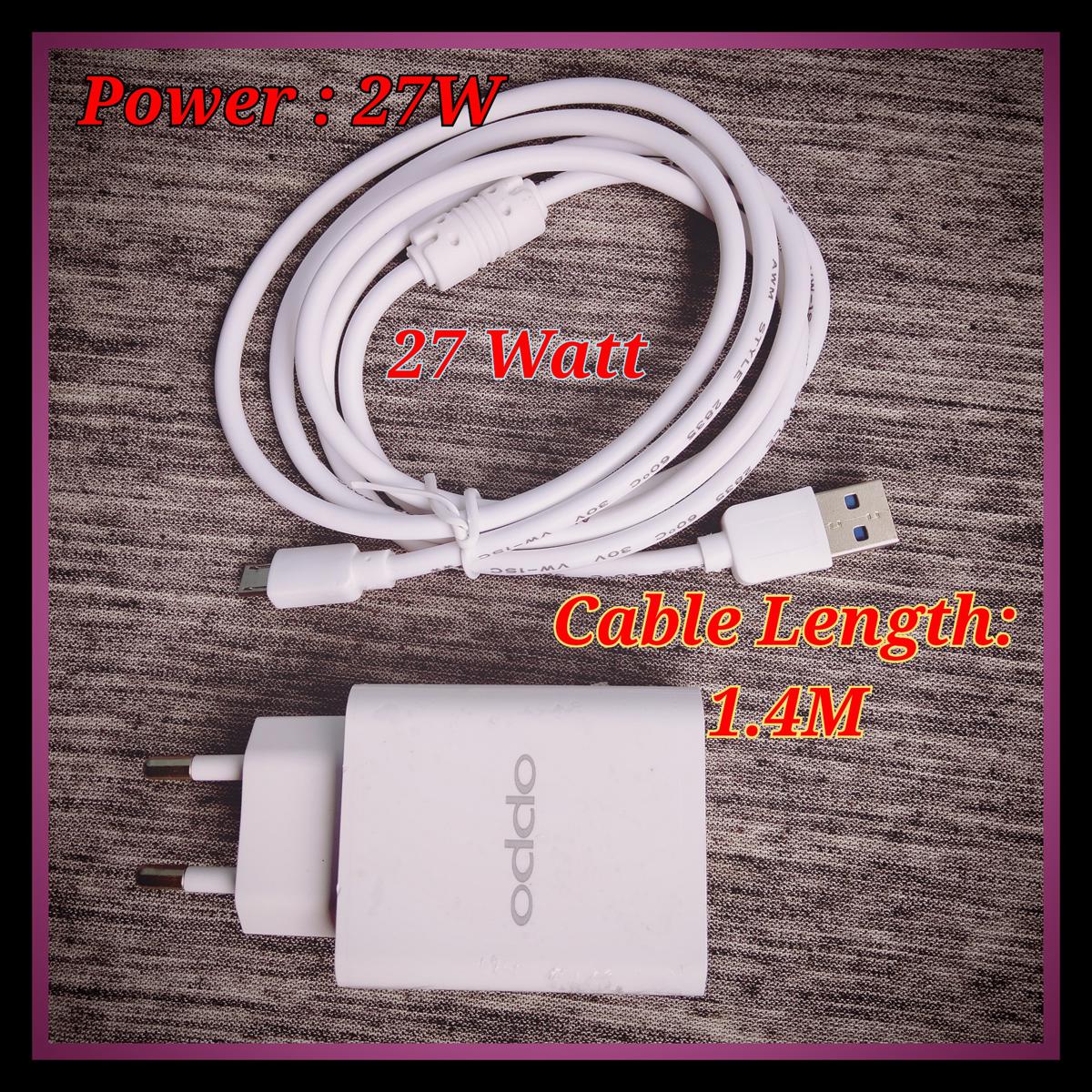 27 Watt Big Size Charger Type B - Cable Protector - Type C Cable