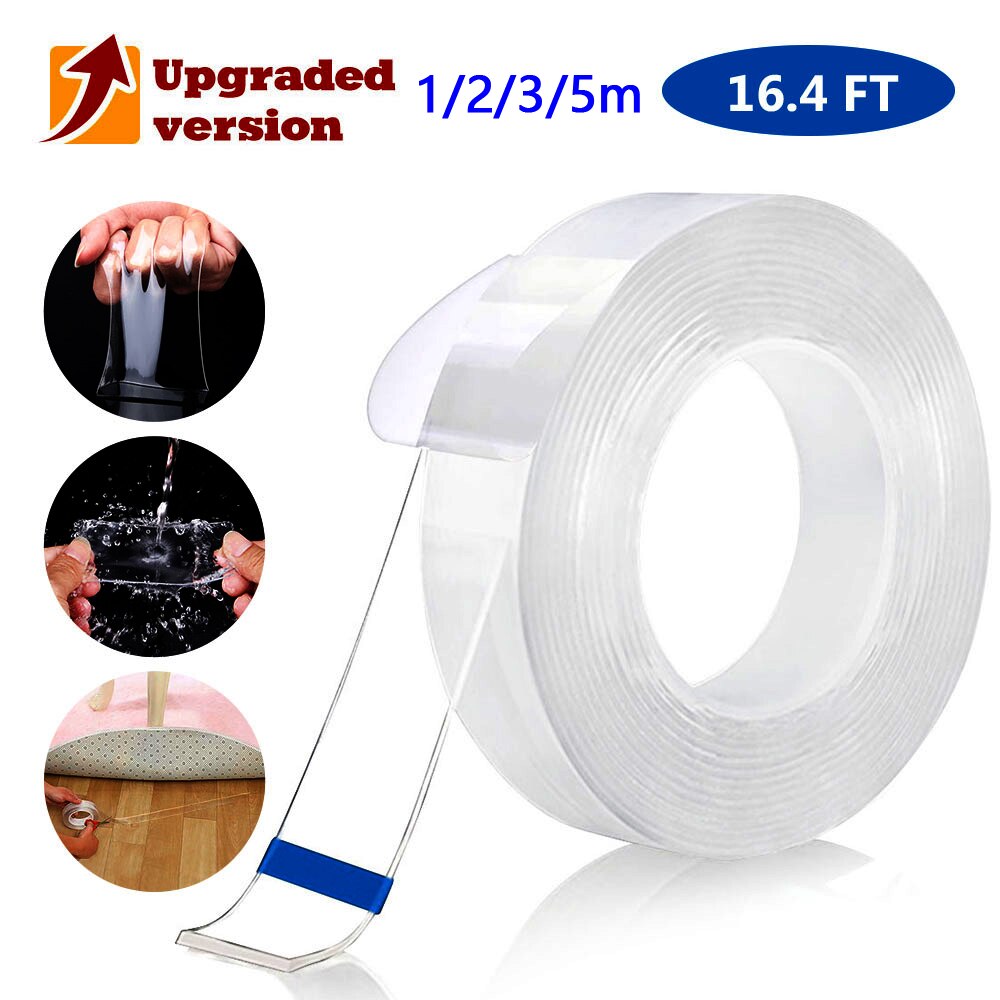 Transparent Magic Tape Adhesive No Paste Removable Glue Able Washable Reusable Double Sided Tape Household Buy Online At Best Prices In Bangladesh Daraz Com