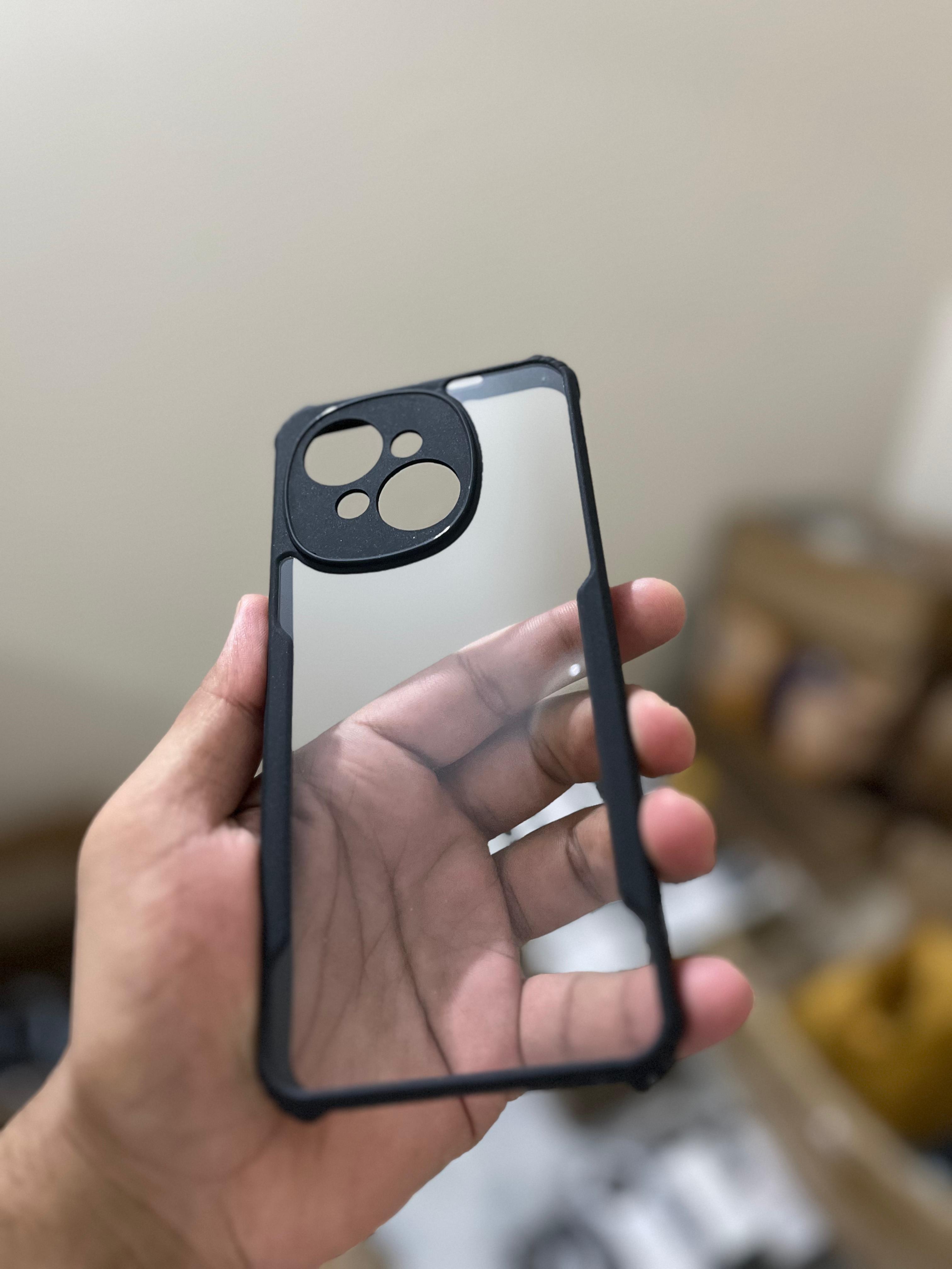 Zapcase Back Case Cover for Tecno Spark GO 1 | Compatible for Spark GO1 Back Case Cover | Clear Case for Tecno SparkGO1 with Camera Protection | (TPU + PC | Matte Black). 