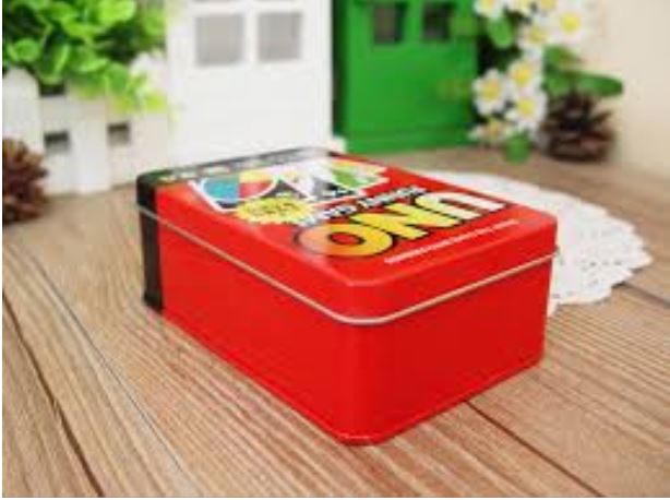 Mag Creation UNO Card Game Tin Metal Box. 