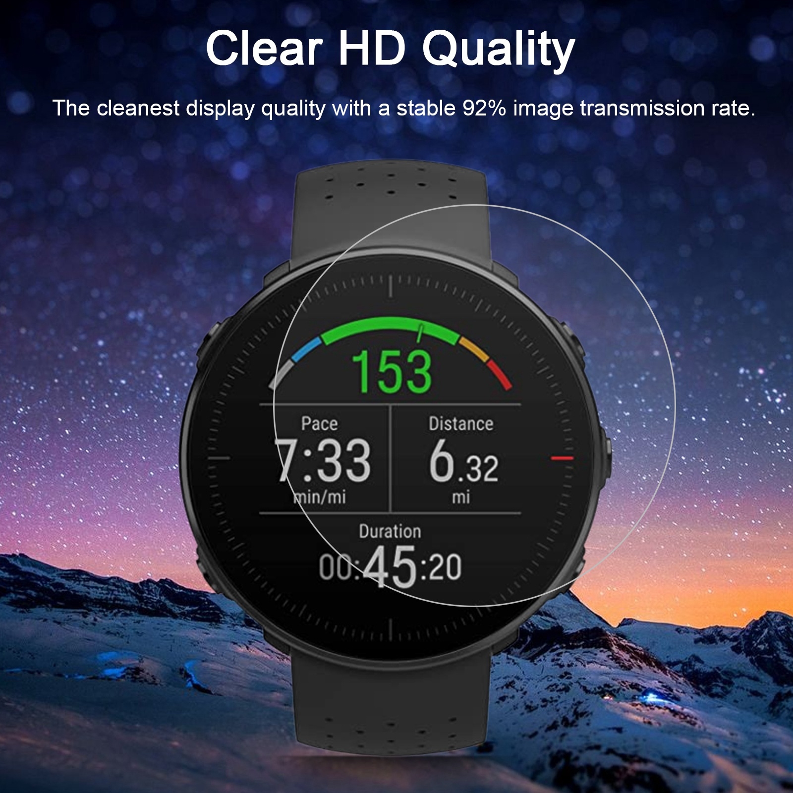 （COD)For POLAR Vantage M 0.26mm 2.5D 9H Tempered Glass Film Screen Protector. 