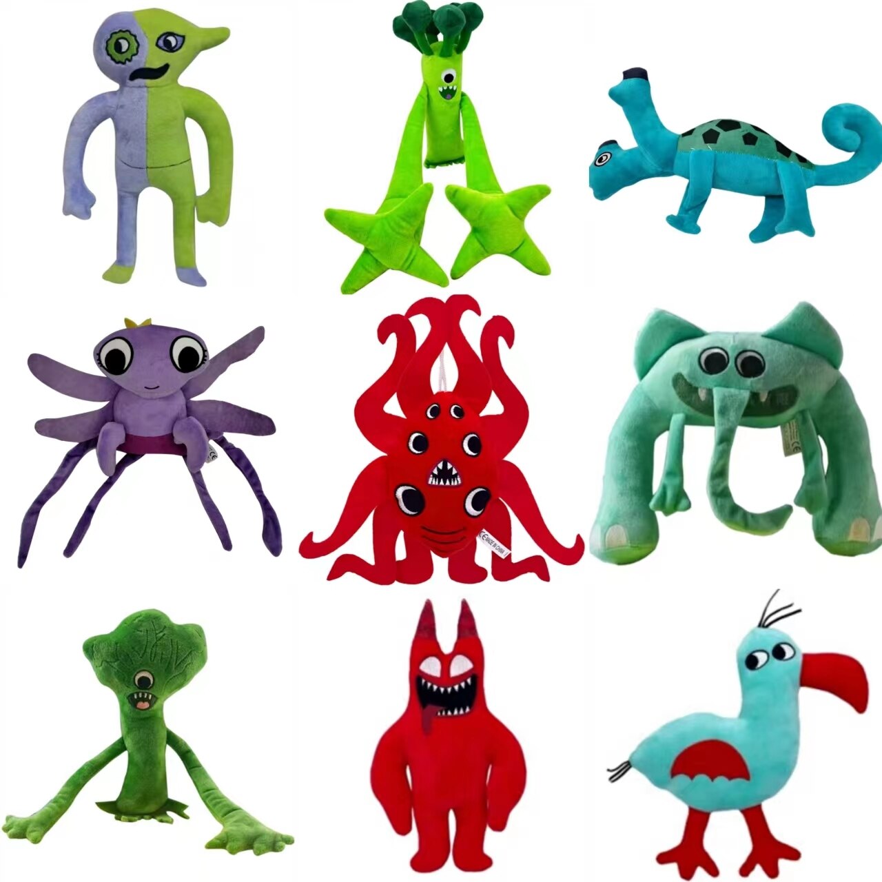 10PCS Garten Of Banban 4 Plush Toy Garden Of Banban3 Doll Ban Ban Sad Seth Miss Luna Jester Hole Or Pickle Evil Banban 3 Hug