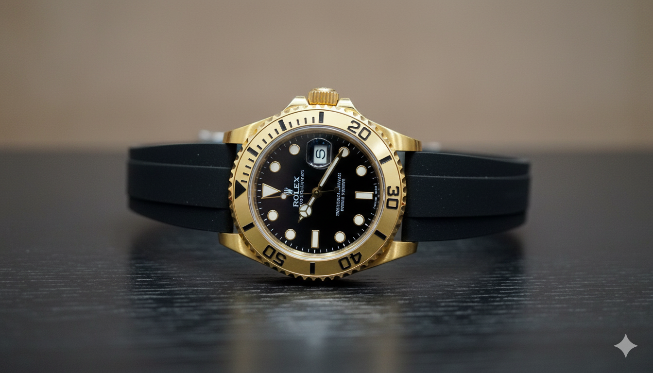 Rolex Yacht-Master Men’s Luxury Watch – Multicolor Strap, Sporty Design