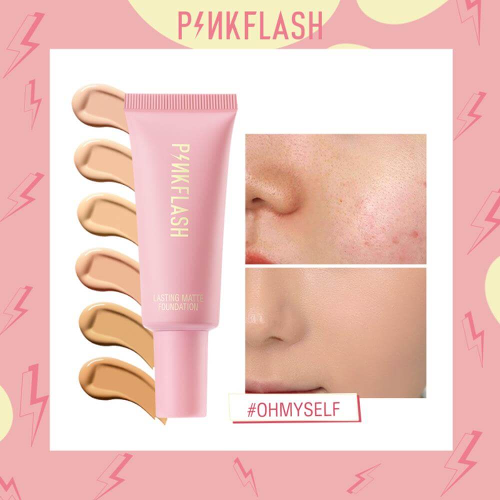 Pink Flash  Long Lasting Matte Foundation - Tan Walnut - 05. 