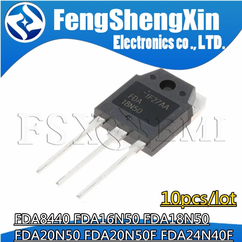 10pcs FDA8440 FDA16N50 FDA18N50 FDA20N50 FDA20N50F FDA24N40F TO247