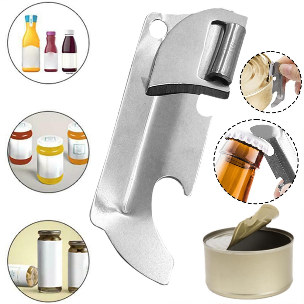Multi-function Can Opener Easy To Carry Kitchen Gadgets Bottle Opener Wholesale High Quality Stainless Steel Mini Openers Opener. 