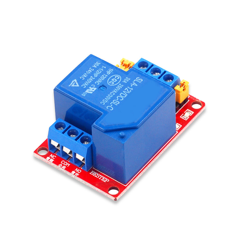 12V 30A One Channel Relay Module with Optocoupler Isolation Support High and Low Level Trigger. 