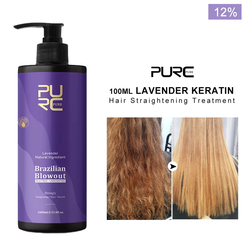 PURC Professional Lavender Hair Keratin Treatment Straightening