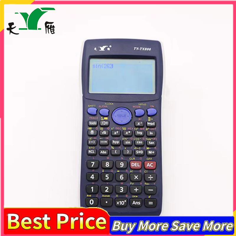 Calculator Scientific Graphic Calculator Multi-Functional Calculator Large LCD Screen Adjustable Contrast/Brightness with Sliding Protective Cover