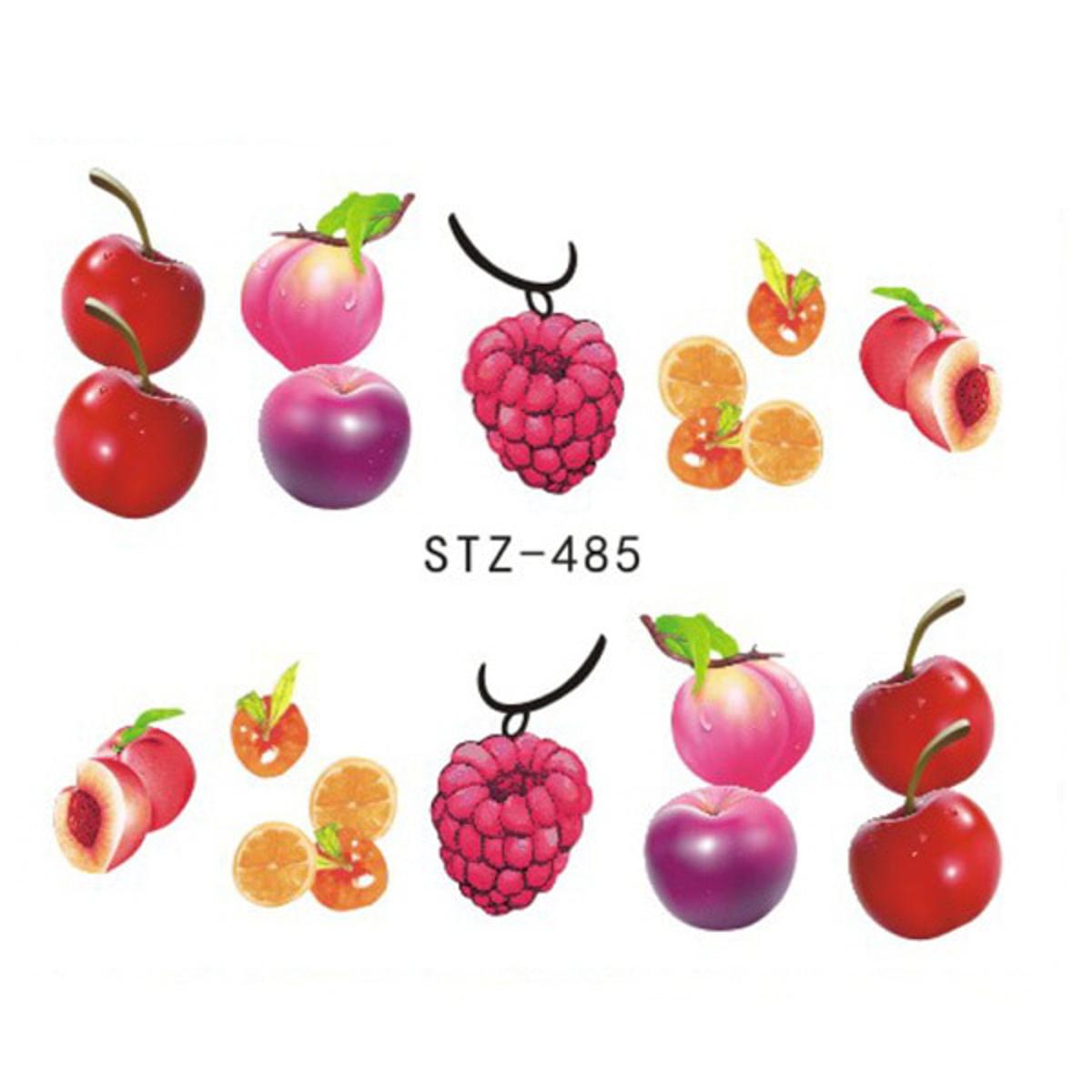 【VisioN Shop】Strawberry Watermelon Nail Sticker Decal Delicious Fruit Slider For Nail Tip Transfer Nail Decor GLSTZ461-500
