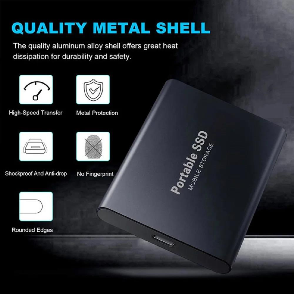 Original 2tb external hard drive 1TB portable external SSD Mini Hard Disks High-speed Drive External Solid State Hard Drive New. 