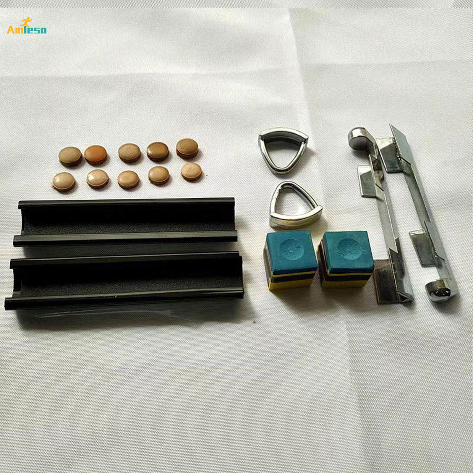 16Pcs Pool Cue Tip Repair Billiards Pool Tip Shaper Billiards Cue Stick. 