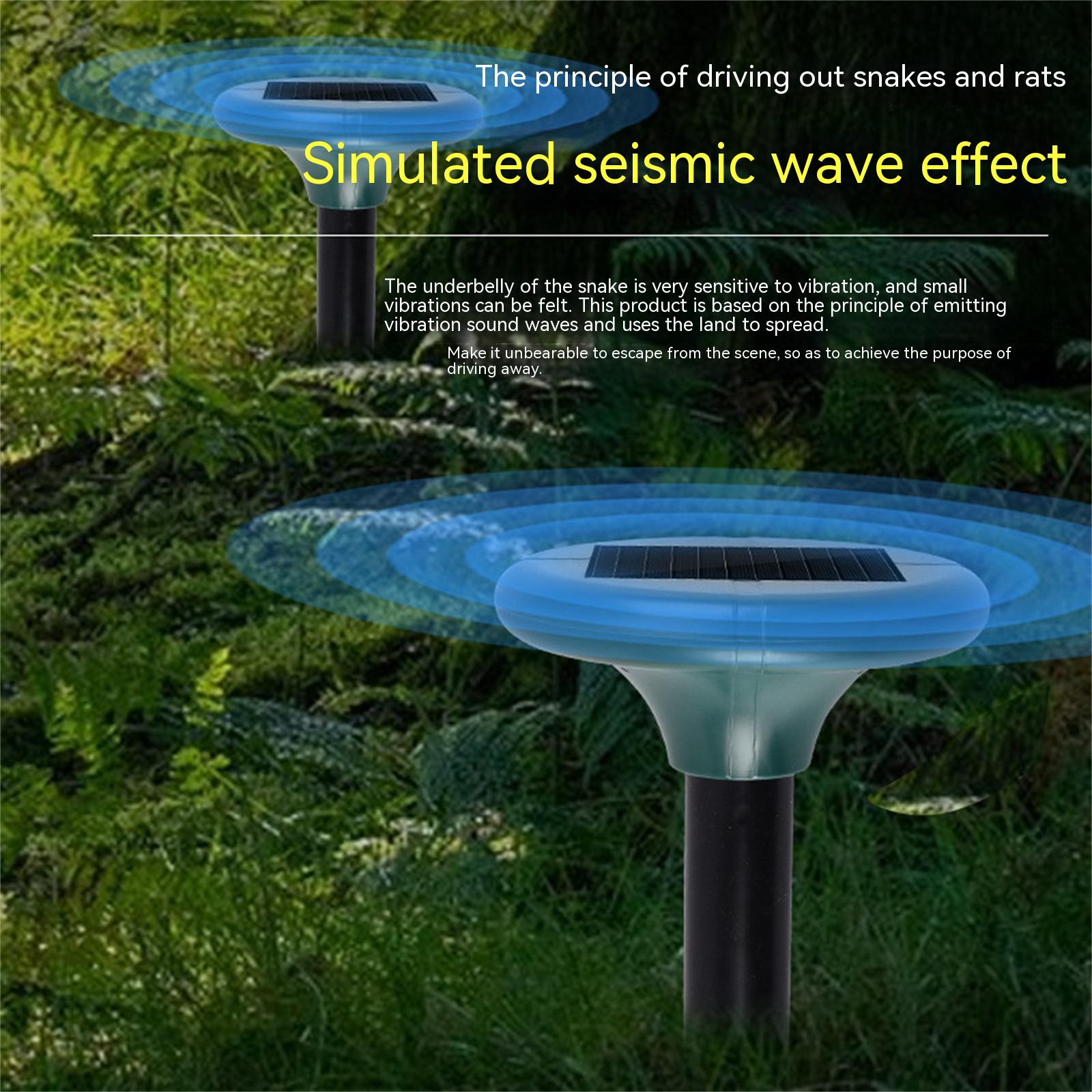 2pcs Solar Ultrasonic Mouse Repeller Anti-corrosion Anti-rust 1200mah Lithium Battery Mouse Repeller. 