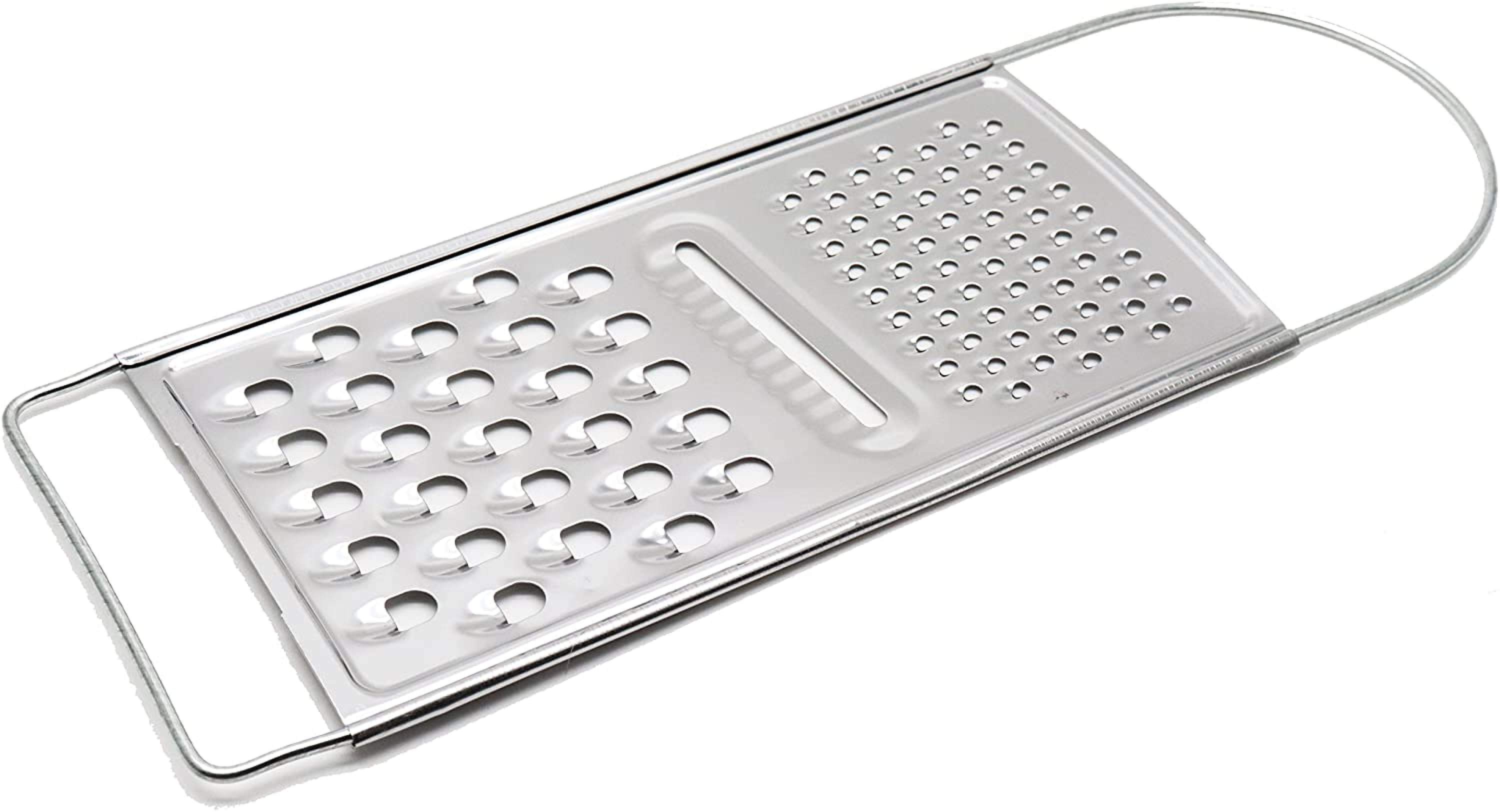 Stainless Steel Flat Grater, Fruits Planer with plastic Grip
