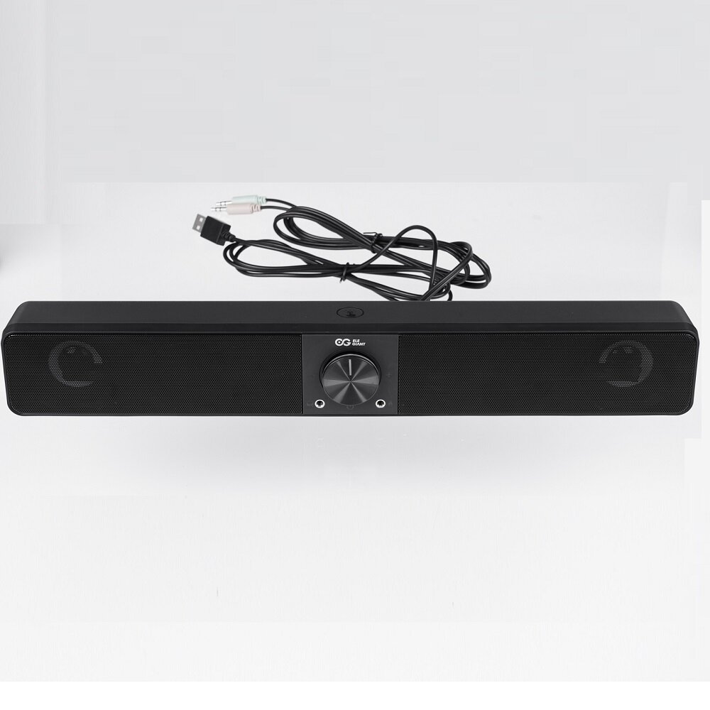 ELEGIANT SR200P 10W Wired Computer Speakers Soundbar with 3 Light Mode Enhanced Stereo USB Powered. 