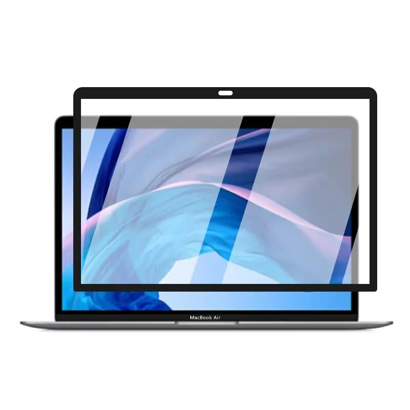 Black Screen Protector for MacBook Air 13 M2 A2779 A2780 15.3 A2941 Film Tempered Glass Guard A2681 Retina15 A1398 A2338 A2442