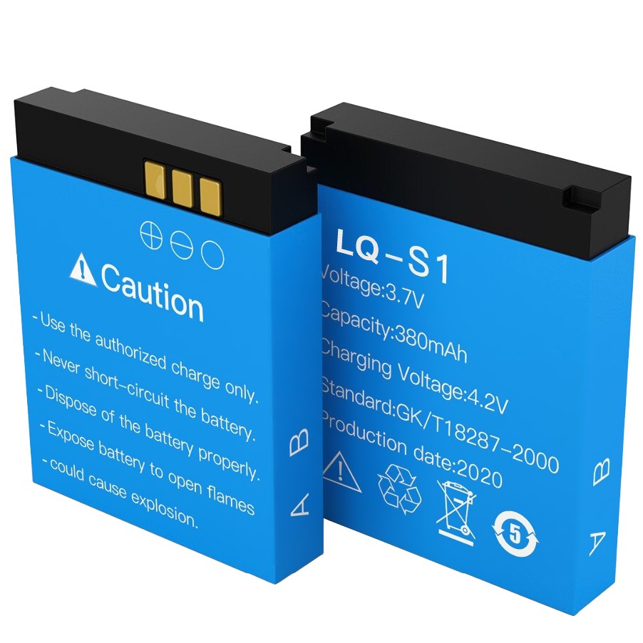 3.7V 380mAh LQ-S1 Smart Watch Battery Rechargeable Lithium Battery For AB-S1 DJ-09 DZ09 GJD HKS-S1 FYM-M9 SCX-M9 QW09 W8S. 
