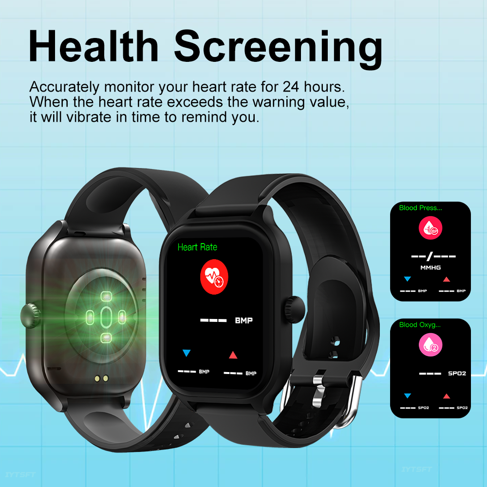 LAXASFIT Smart Watch 2.01” HD Screen Bluetooth Voice Call Multi Sport Mode Heart Rate Sleep Monitoring Smart Watch for Men Wome. 