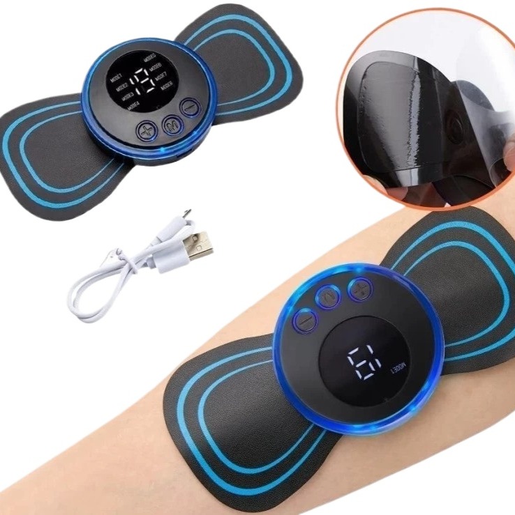 Smart Pocket Body Massager (Rechargeable) Machine with 2 pads