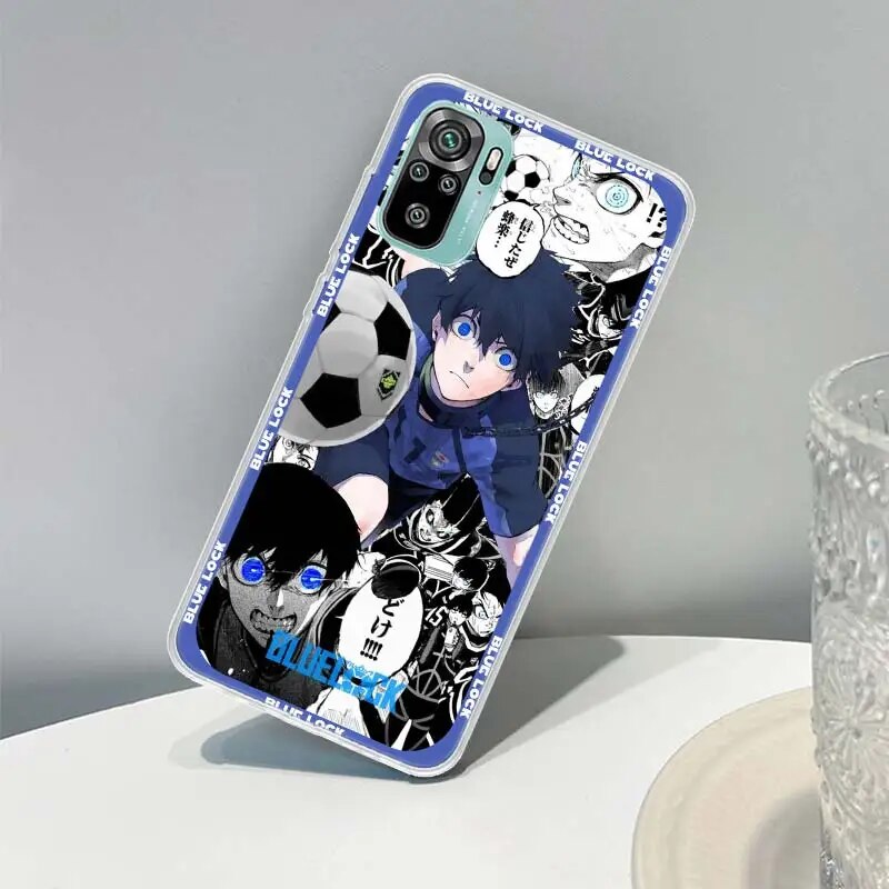 Anime Blue Lock Cover Phone Case for Xiaomi Redmi 10C 10A 10 9C 9A 9 9T 12 12C 8 8A 7 7A 6 6A S2 K20 K30 K40 Pro Coque Phone Cas. 