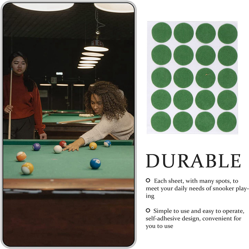 Wool Cloth Billiard Table Marking Spots Sticker for Pool Table Billiard Use Repair Protect. 