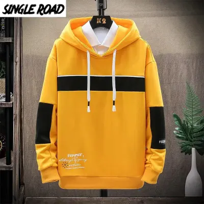 Yellow colour hoodies for on sale men