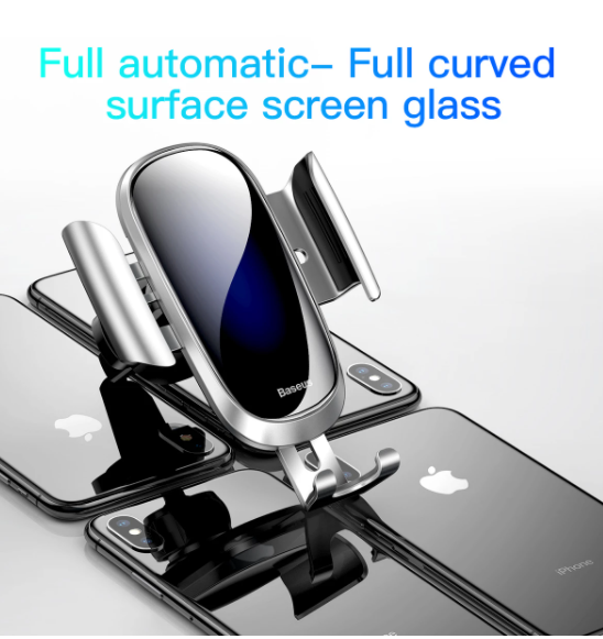 BASEUS Future Series Glass Surface Gravity Car Air Vent Mount Holder for All Mobile Phone.