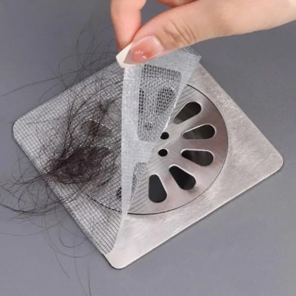 1/5/10/20PCS Disposable Shower Drain Cover Hair Catcher Shower Drain Mesh Stickers, Bathroom, Laundry, Bathtub, Kitchen Shower Drain Floor Sink Strainer Filter