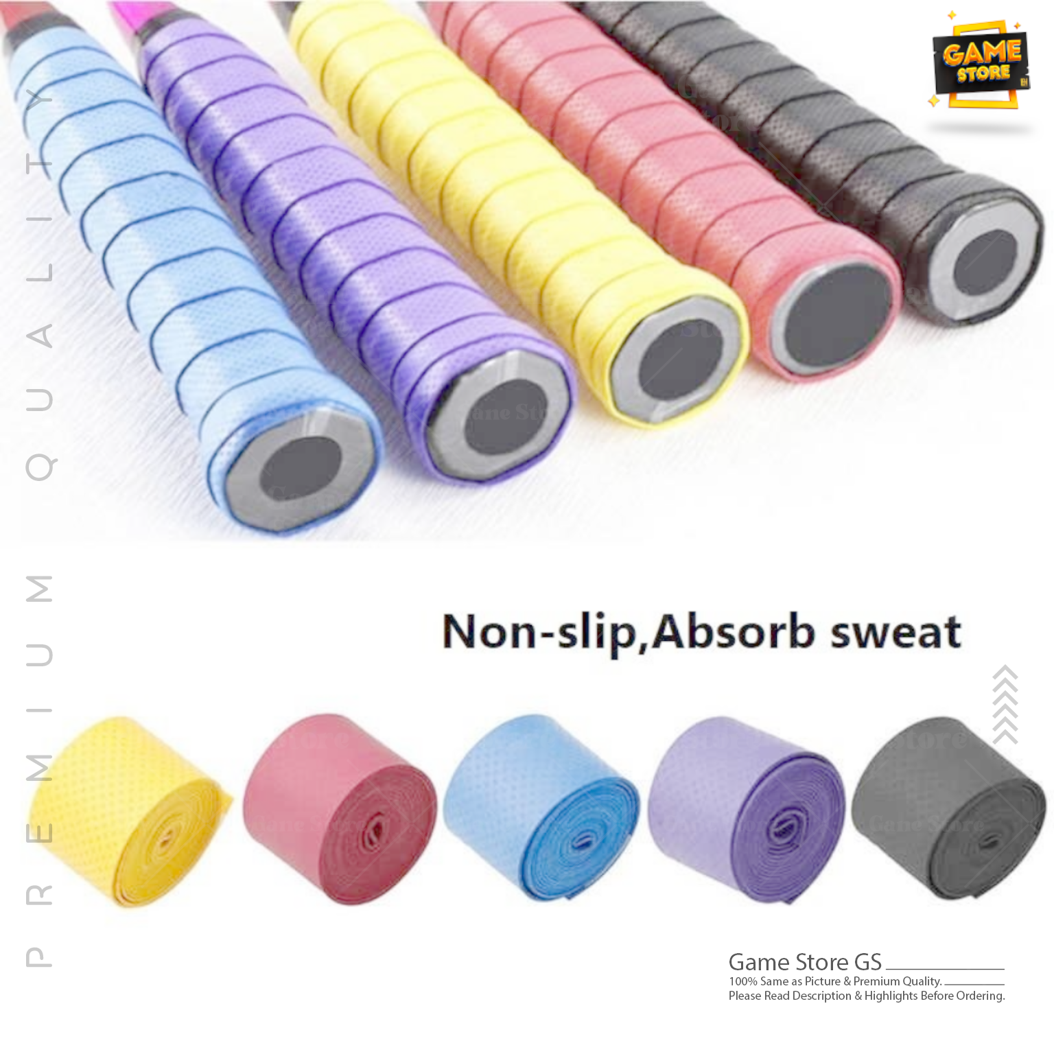 Racket Grip Absorb Moisture Badminton Handle Tape 1 Pcs. 