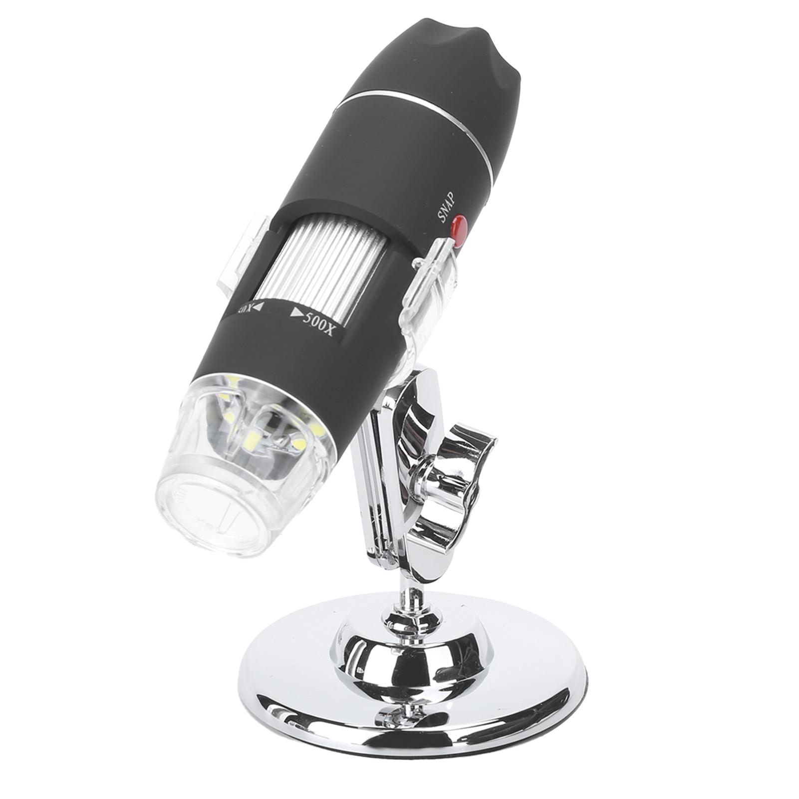 Digital Microscope 50X-500X 1920x1080P USB Interface Handheld Portable Mini Camera with Bracket and Adjustable 8 LED HD. 