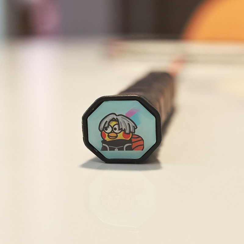 Funny Cartoon Creative Plastic Hard Decorative Sticker For Badminton Racket Handle Cover Playful Modification Sunlight Mall. 
