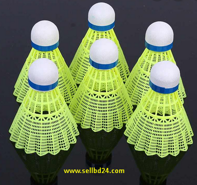 Plastic Badminton Shuttlecock Cock/Feather (10 Pieces): Stock Up On Badminton Shuttlecocks For Your Games And Practices. 