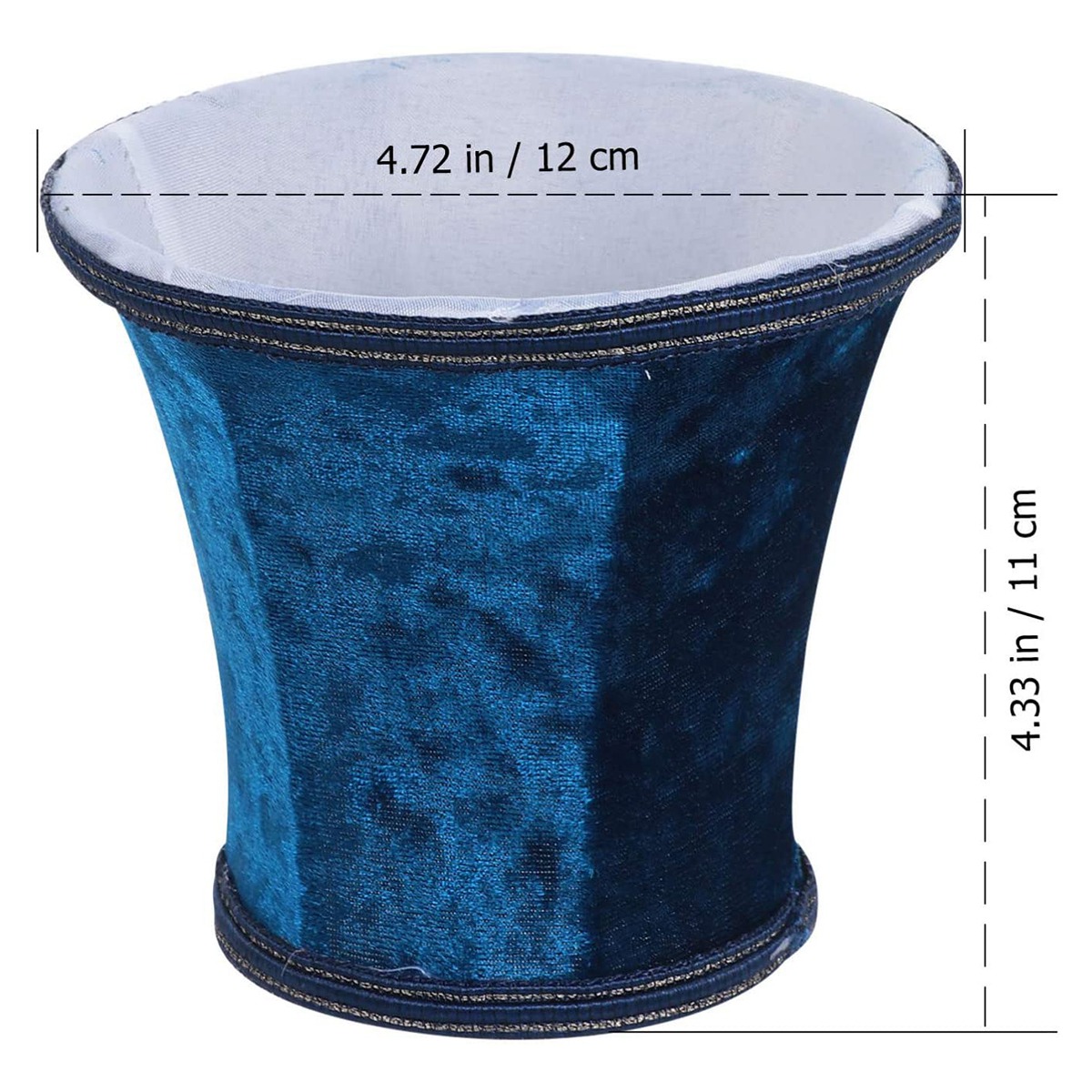 Cloth Shade Clip- on Bulbs Fabric Lampshade Bell Shape Lamp Cover for Table Lamp Chandelier Wall Light, Random Color. 